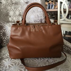 Michael Kors Leather Florence Satchel Medium